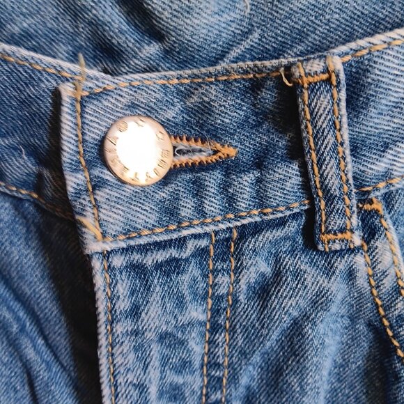 27x34 Britannia Tue Vintage 70's High-Waisted Disco Boho Denim Indigo Denim - Picture 6 of 7